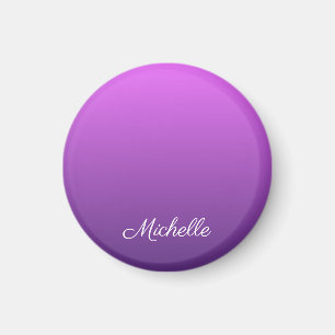 Personalized purple ombre magnet