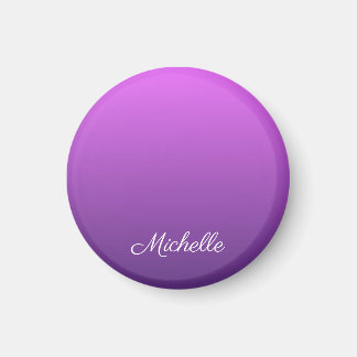 Personalized purple ombre magnet