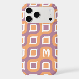 Personalized Purple Orange White Midcentury