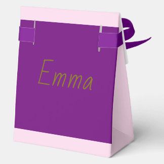 Personalized Purple Party Favour Box | Custom Name
