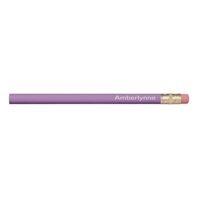 Personalized Purple Pencil (Front)