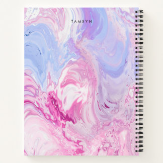 Personalized Purple Pink Minimalist Sketchbook Notebook