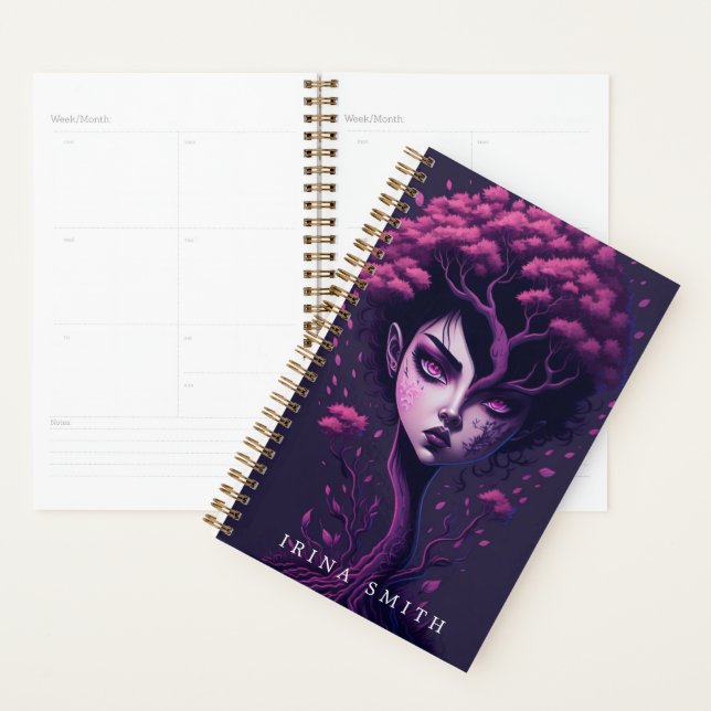Personalized Purple Tree with a Face Planner (Display)