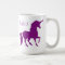 Personalized Purple Unicorn Silhouette Beautiful