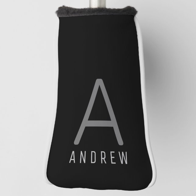 Personalized Putter Cover Modern Monogrammed Gift (Rotate 90)