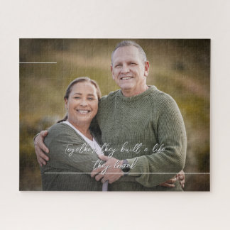Personalized Puzzle with Your Text & Accent Lines
