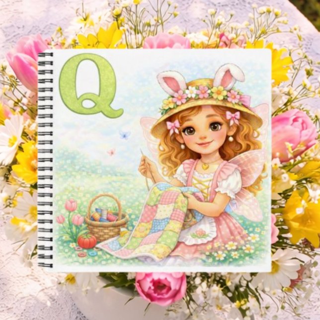 Personalized Q Colourful Gift for Girls Notebook (Creator Uploaded)