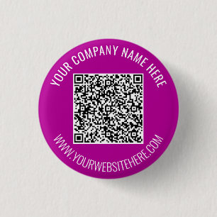 Personalized QR Code and Custom Text Button