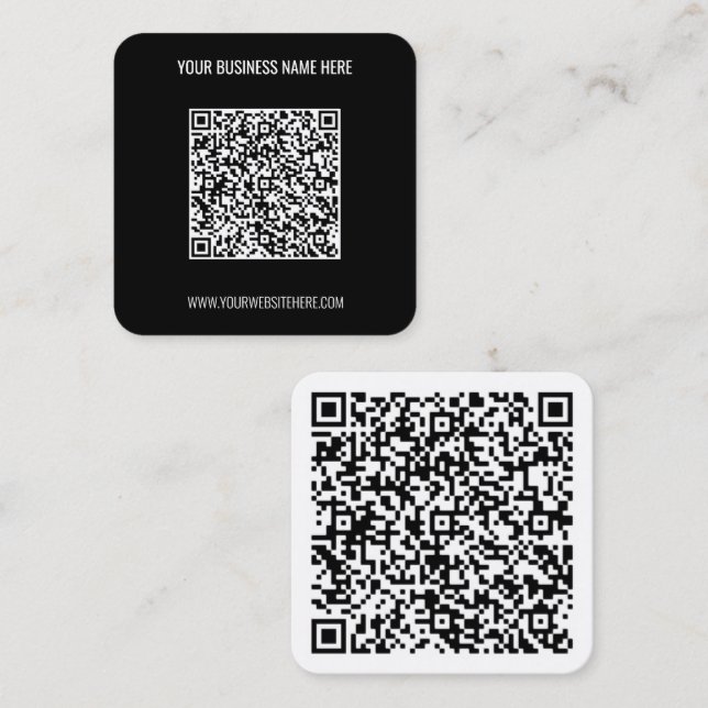 Personalized QR Code Business Card (Front/Back)