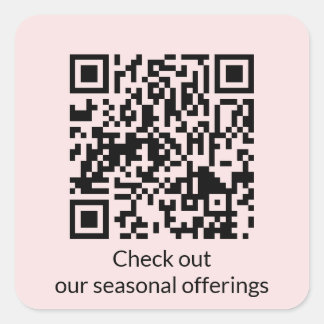 Personalized QR Code Generate URL Square Sticker