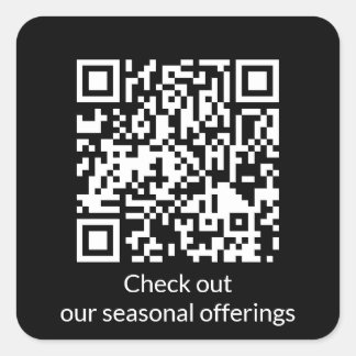 Personalized QR Code Generate URL Square Sticker