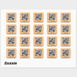 Personalized QR Code Generate URL Square Sticker