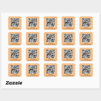 Personalized QR Code Generate URL Square Sticker
