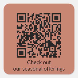 Personalized QR Code Generate URL Square Sticker