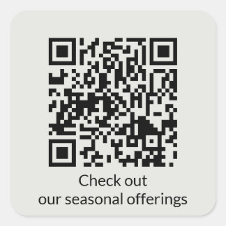 Personalized QR Code Generate URL Square Sticker