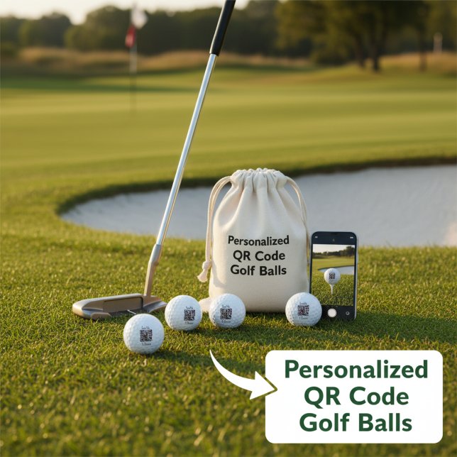 Personalized QR Code  Golf Balls (Personalized QR Code Golf Balls)