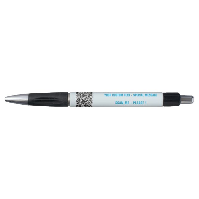 Personalized QR Code Info Text and Colours Pen Gif (Front)