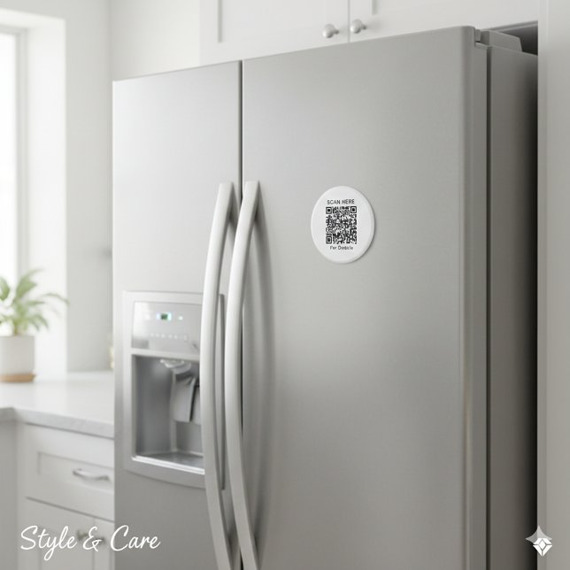 Personalized QR Code Round Magnet – Stand Out (Personalized QR Code Round Magnet – Stand Out)