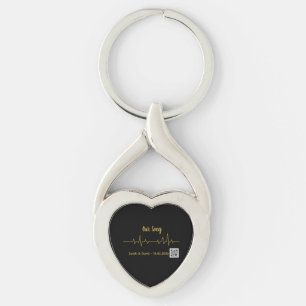Personalized QR Code Soundwave Keychain
