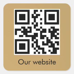 Personalized QR code Square Sticker