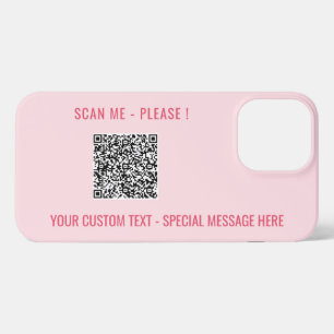 Personalized QR Code Text Message iPhone Case