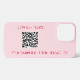Personalized QR Code Text Message iPhone Case