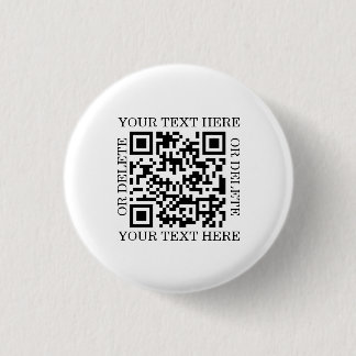 Personalized QR Code To Scan 1 Inch Round Button