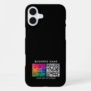 Personalized QR Code Upload Own Business Logo iPhone 16 Plus Case