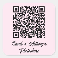 Personalized QR Code Wedding Photo Share Website