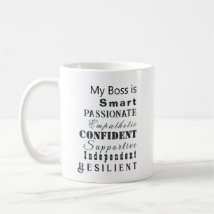 Personalized Qualities of Great Women Office Boss Coffee Mug