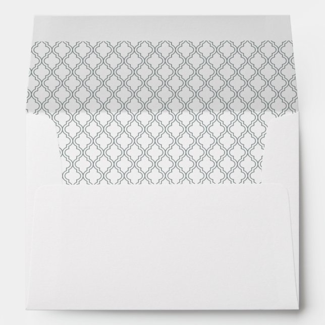 Personalized Quatrefoil Envelope (Back (Bottom))