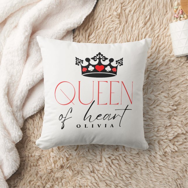 Personalized Queen Crown  Throw Pillow (Blanket)