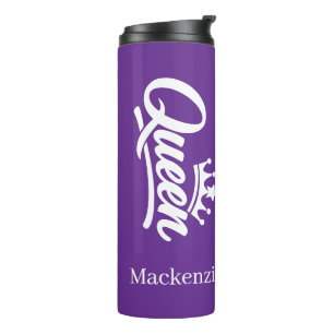 Personalized Queen With Crown Thermal Tumbler