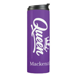 Personalized Queen With Crown Thermal Tumbler