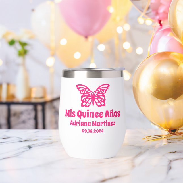 Personalized Quince Butterfly Años Party Favours (Bachelor Party)
