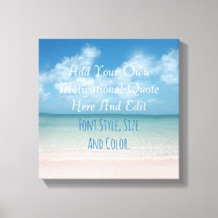 Personalized quotation canvas print