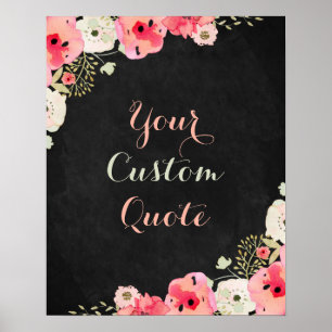 Personalized quote Custom quote print Chalkboard