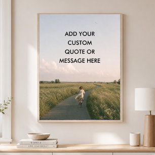 Personalized Quote – Dreamy Childhood Adventure  Poster