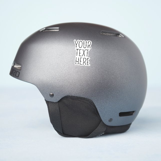 Personalized Quote Favourite Text Custom Sayings (Helmet Side)