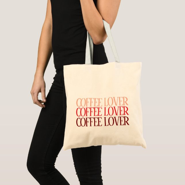 Personalized Quotes Cute Simple Coffee Lover  Tote Bag (Front (Product))