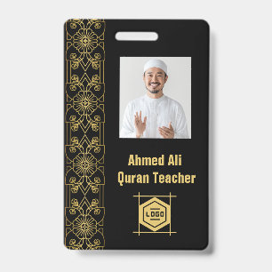 Personalized Quran Teacher ID - Custom Staff Badge