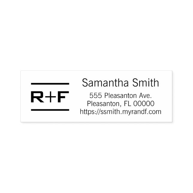 Personalized R+F Address Stamp (Design)