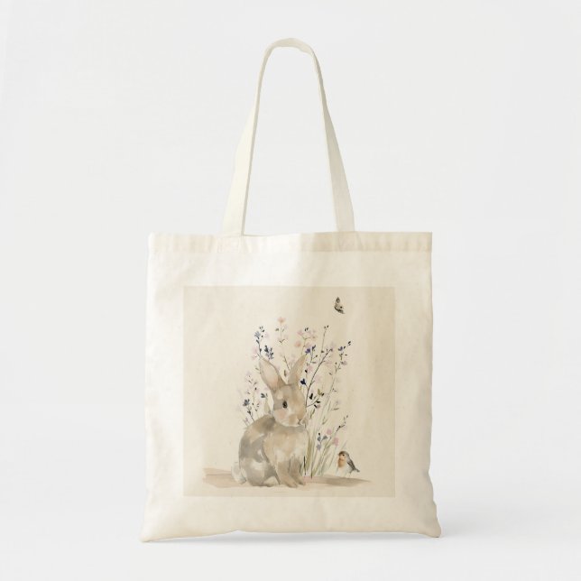 Personalized Rabbit Bedtime Stories Bag (Front)