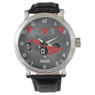 Personalized Race Car Watch