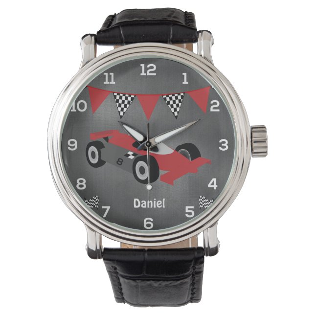 Personalized Race Car Watch (Front)