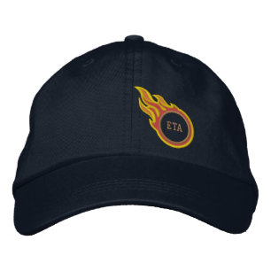 Personalized Racing Flames Bullet Monogram Embroidered Hat
