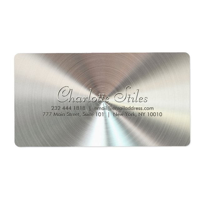 Personalized Radial Metallic Look - Chrome (Front)