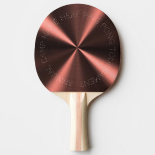 Personalized Radial Metallic Look - Copper Ping Pong Paddle