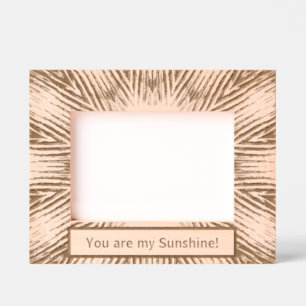 Personalized Radiant Rays, You Are My Sunshine Etched Frames