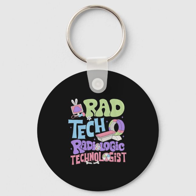 Personalized Radiology Easter Day Swea  Keychain (Front)